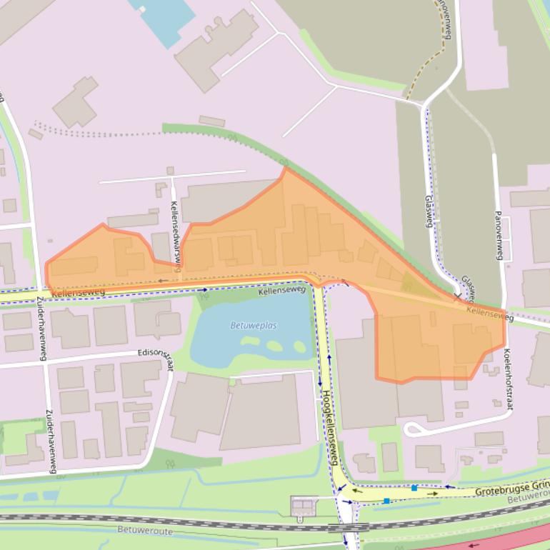 Kaart van postcodegebied 4004JD.