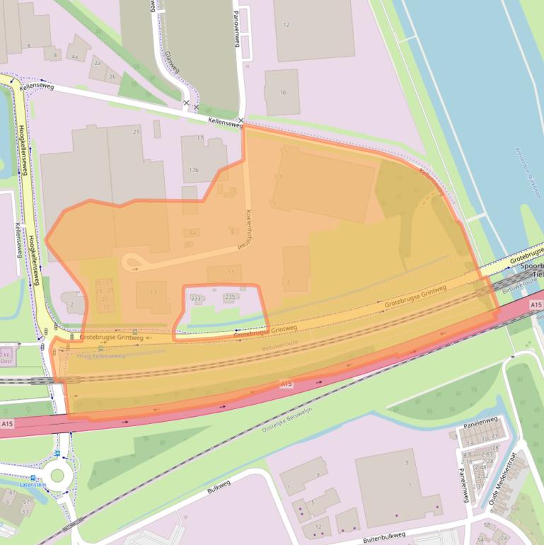Kaart van postcodegebied 4004JR.