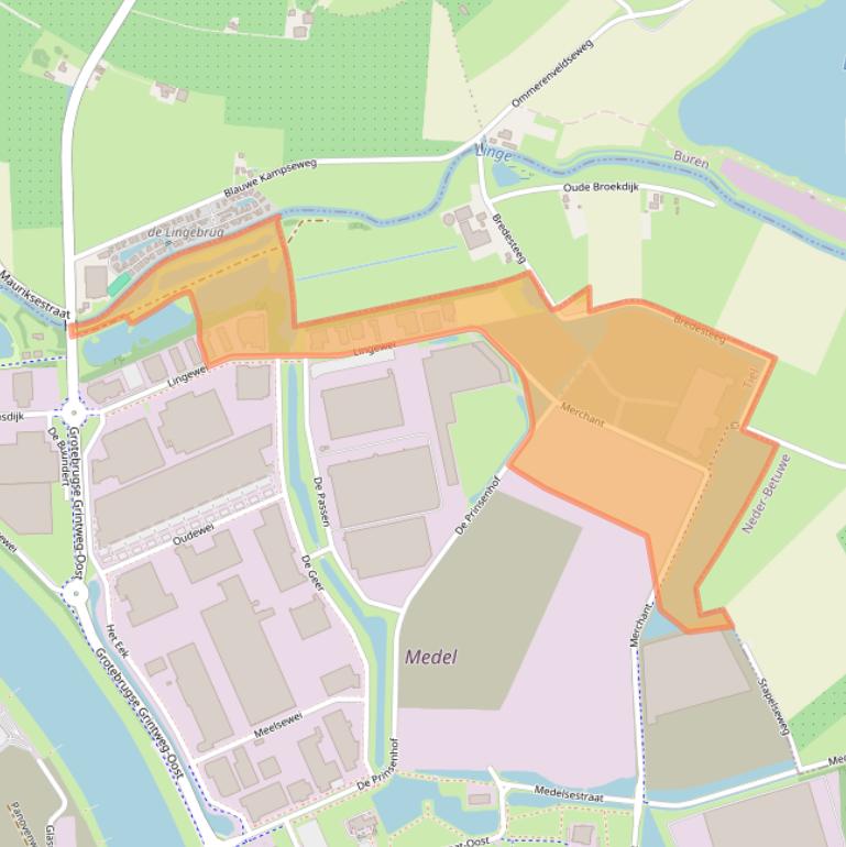 Kaart van postcodegebied 4004LH.