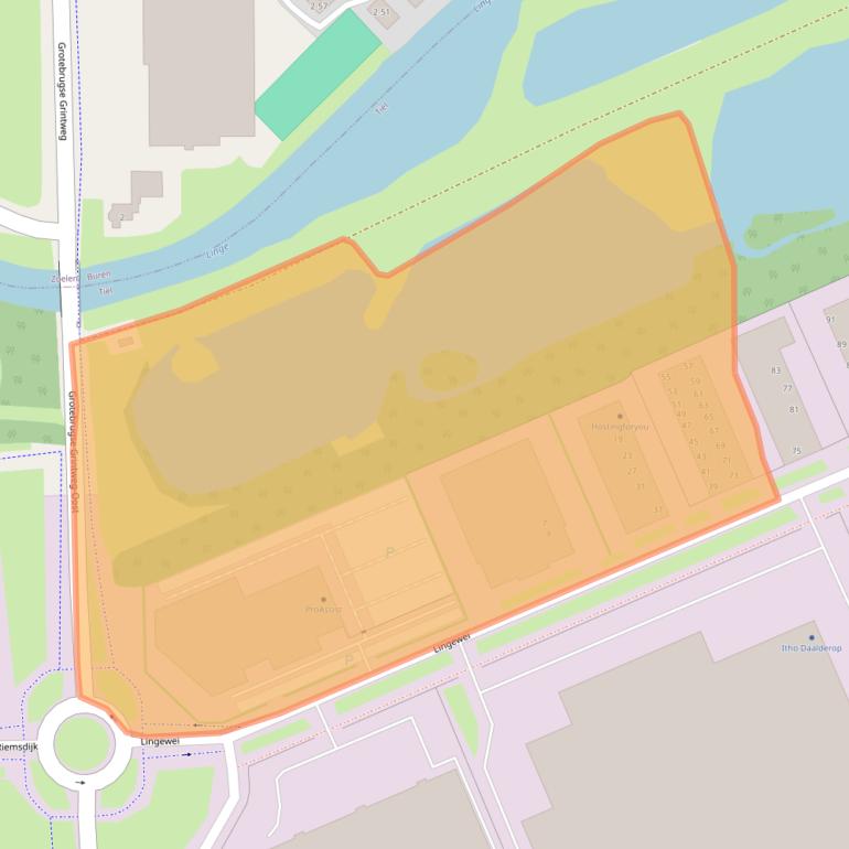 Kaart van postcodegebied 4004LK.