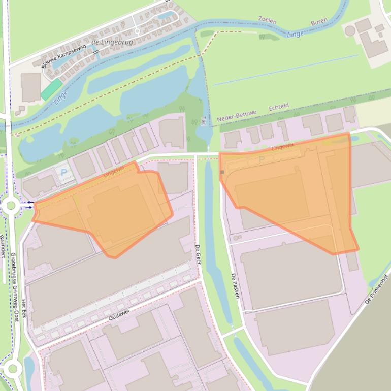 Kaart van postcodegebied 4004LL.