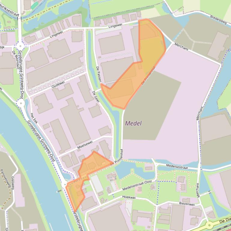 Kaart van postcodegebied 4004LN.