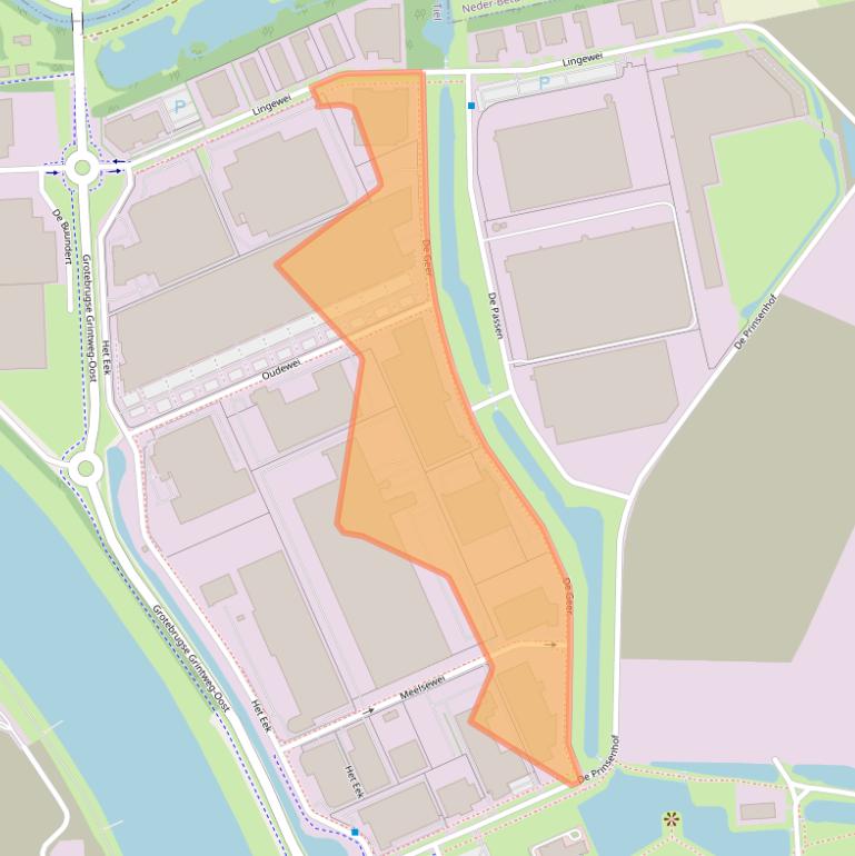 Kaart van postcodegebied 4004LT.