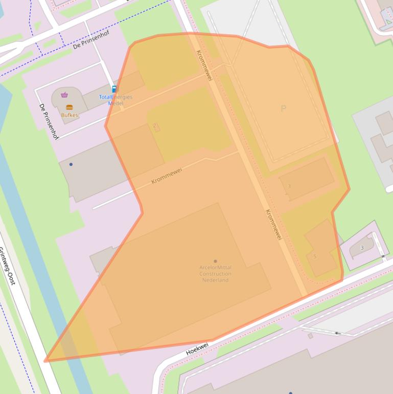 Kaart van postcodegebied 4004LZ.