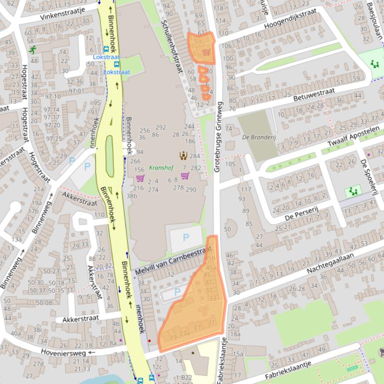 Kaart van postcodegebied 4005AA.