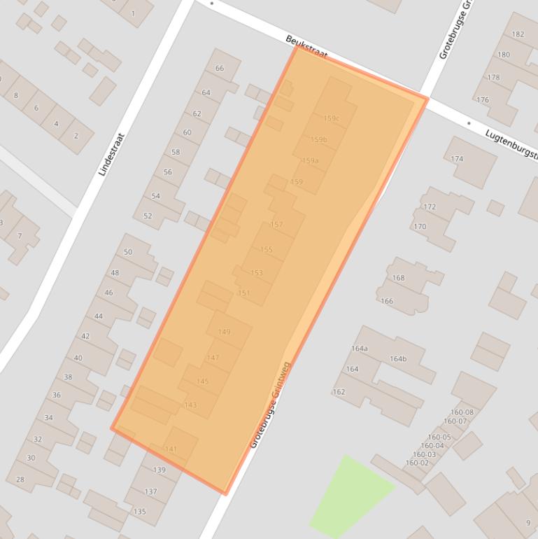 Kaart van postcodegebied 4005AD.