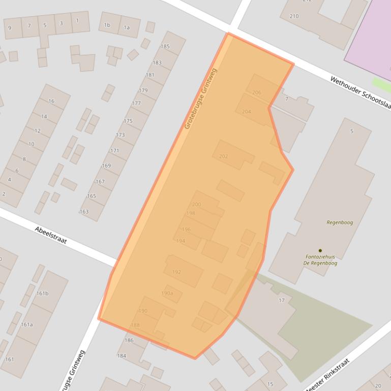 Kaart van postcodegebied 4005AN.
