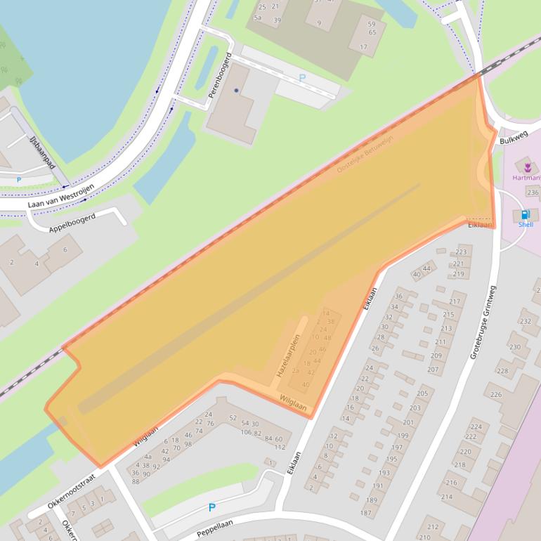 Kaart van postcodegebied 4005AV.