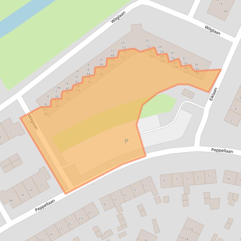 Kaart van postcodegebied 4005AZ.