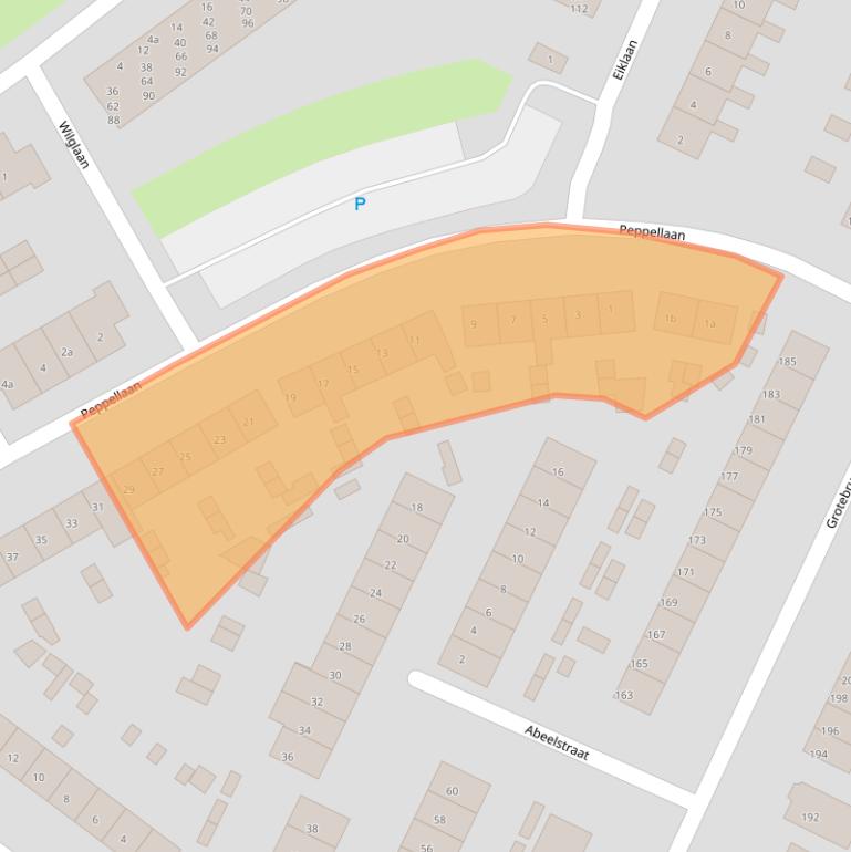 Kaart van postcodegebied 4005BA.