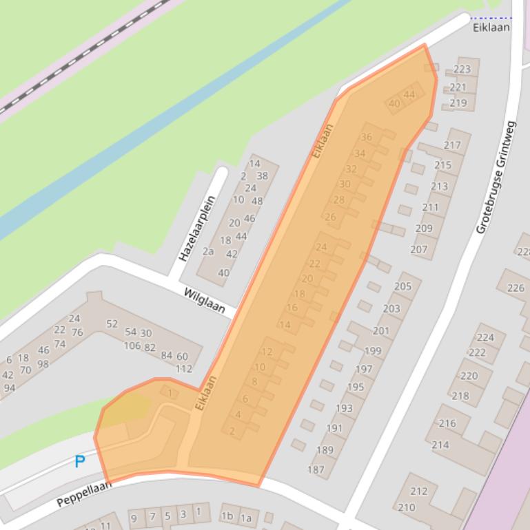 Kaart van postcodegebied 4005BD.