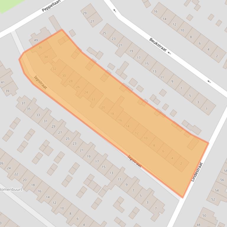 Kaart van postcodegebied 4005CR.