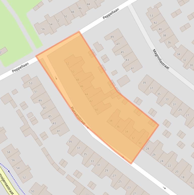 Kaart van postcodegebied 4005CZ.