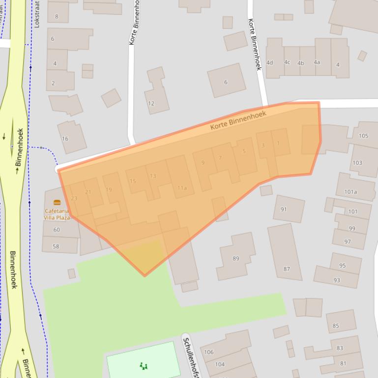 Kaart van postcodegebied 4005DA.