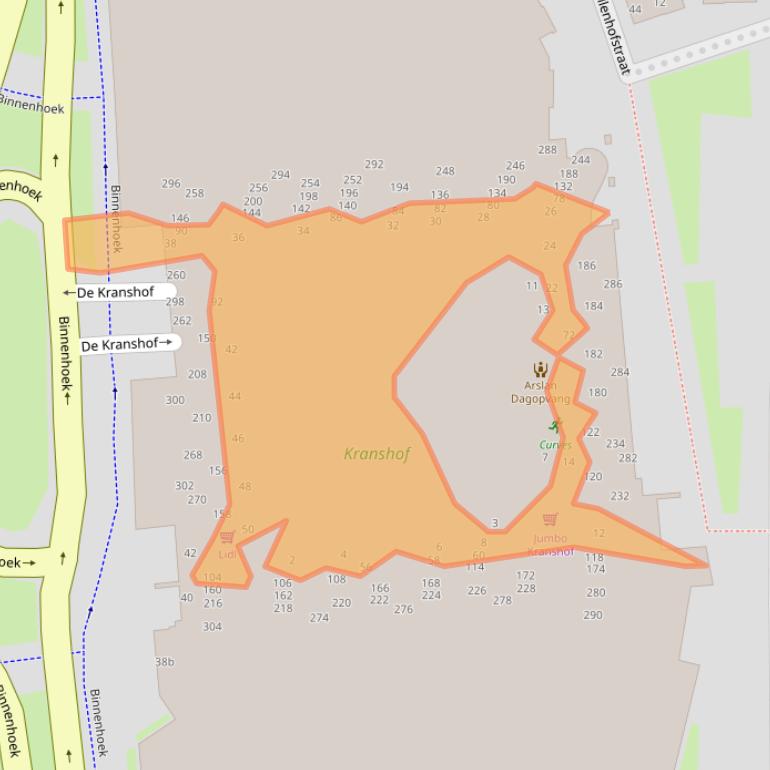 Kaart van postcodegebied 4005DC.