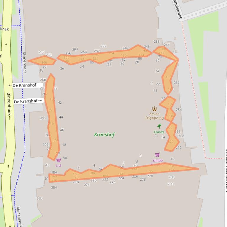 Kaart van postcodegebied 4005DD.