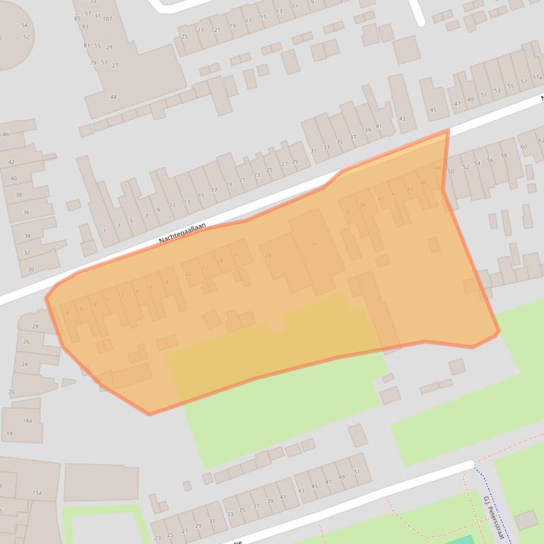 Kaart van postcodegebied 4005EC.