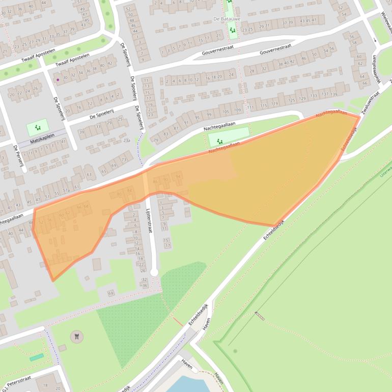 Kaart van postcodegebied 4005ED.