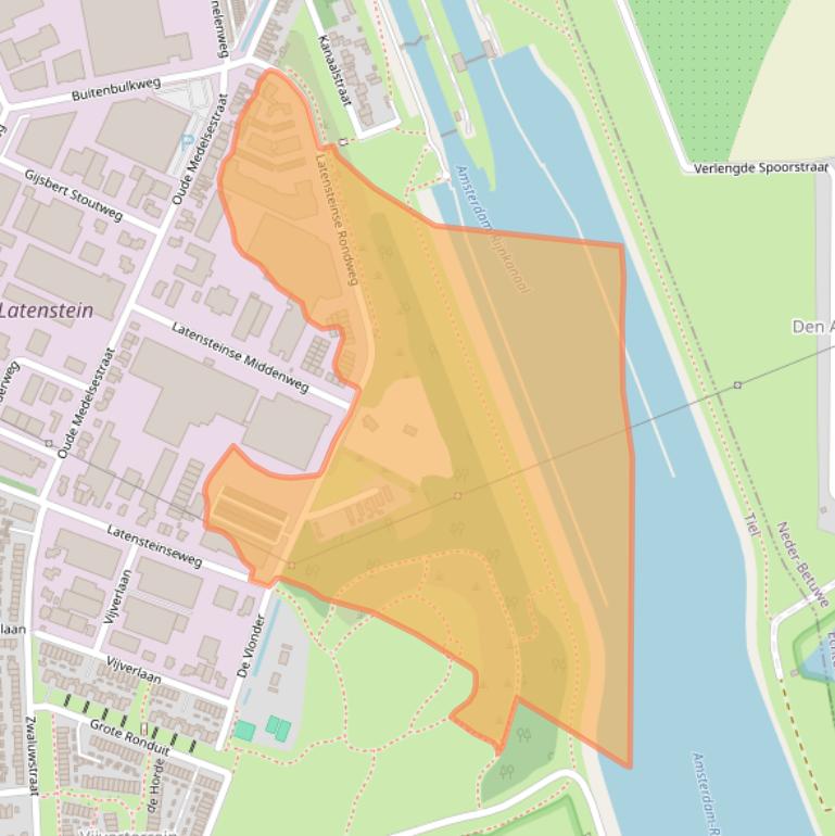 Kaart van postcodegebied 4005EH.