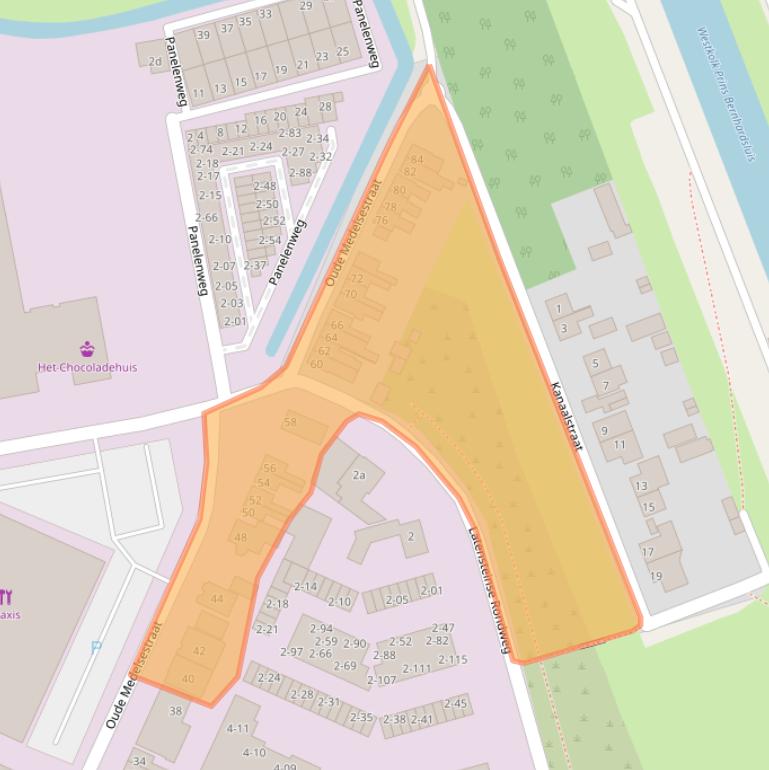 Kaart van postcodegebied 4005EL.