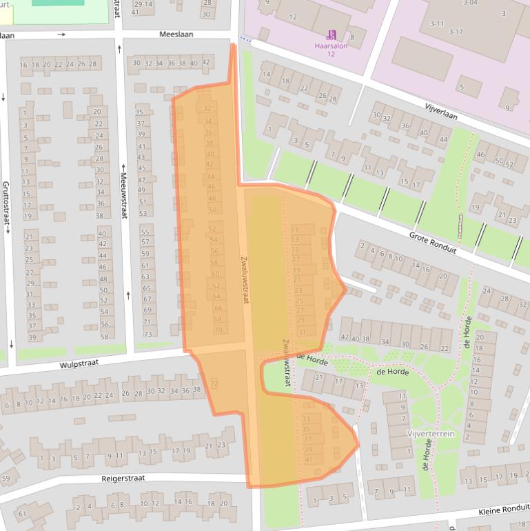 Kaart van postcodegebied 4005EP.