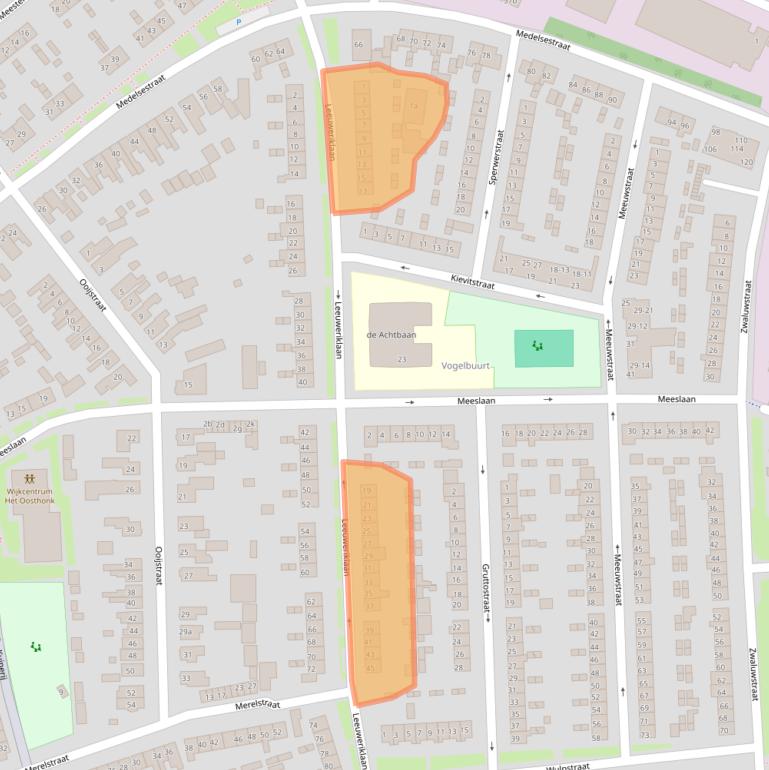 Kaart van postcodegebied 4005ET.