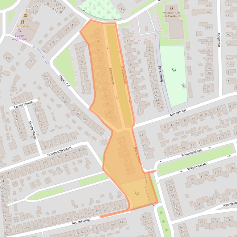 Kaart van postcodegebied 4005GH.