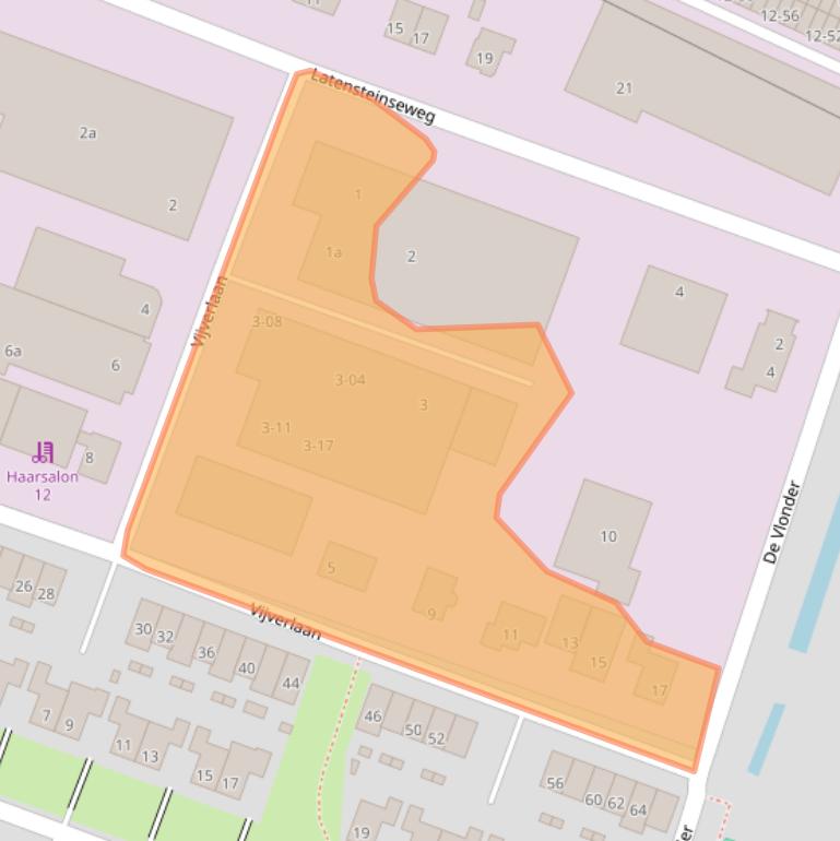 Kaart van postcodegebied 4005HA.