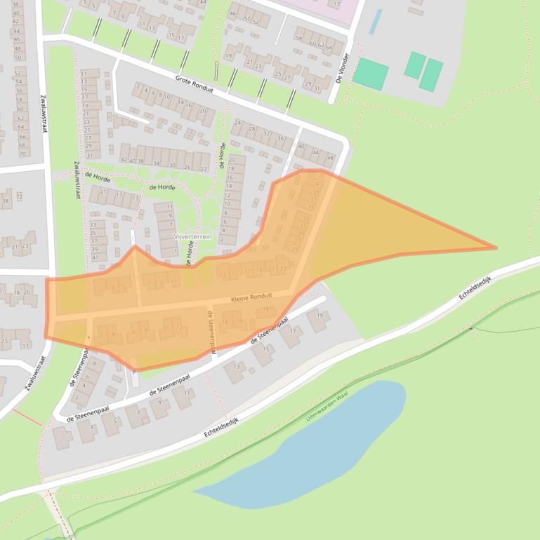 Kaart van postcodegebied 4005HE.