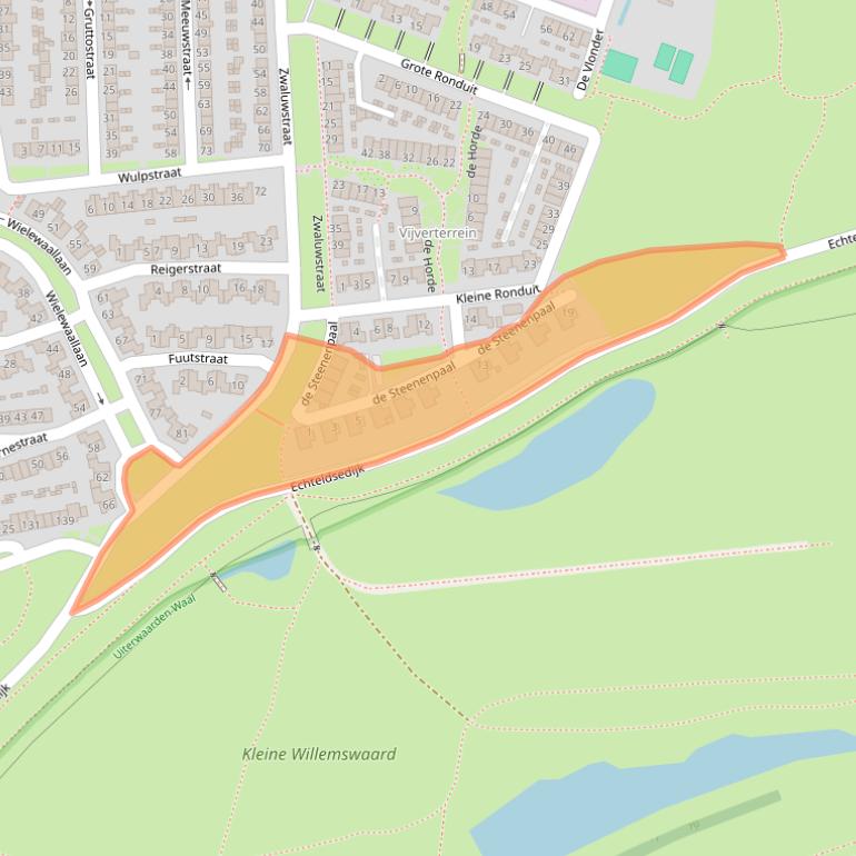Kaart van postcodegebied 4005HG.