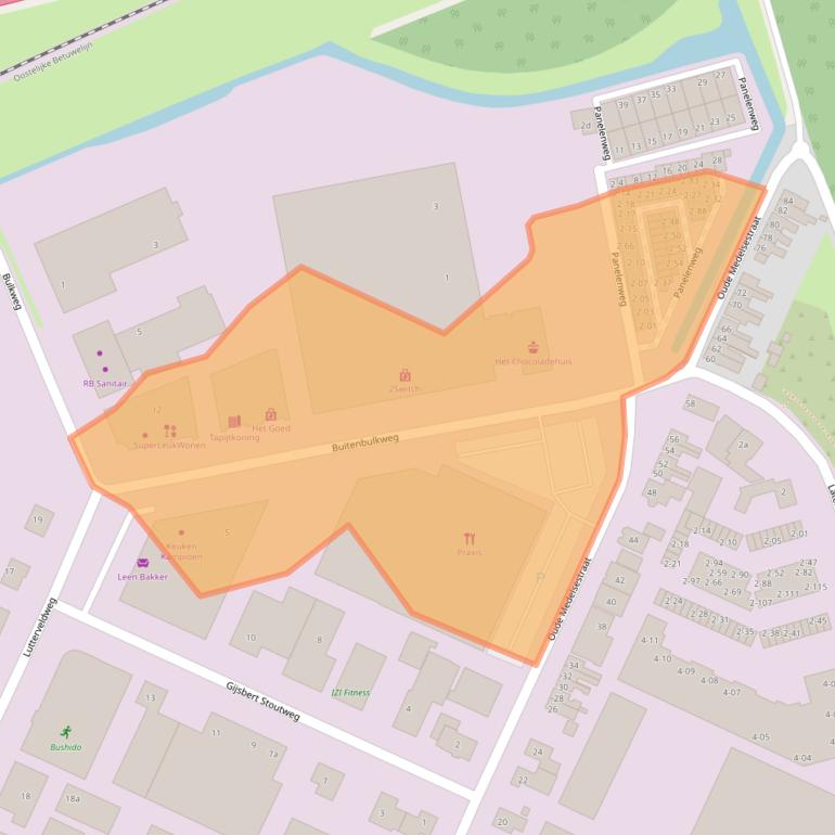 Kaart van postcodegebied 4005LA.