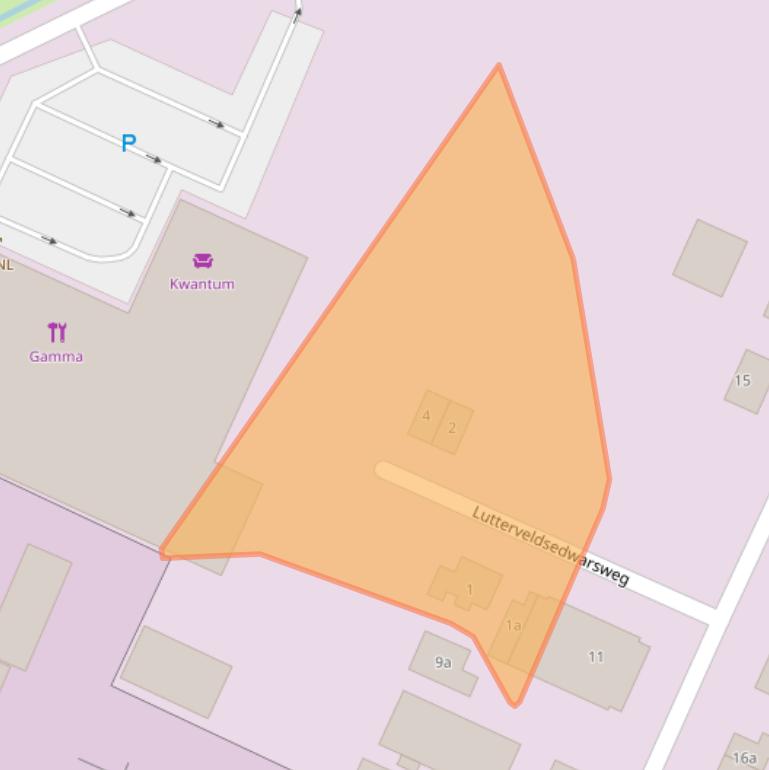 Kaart van postcodegebied 4005LC.