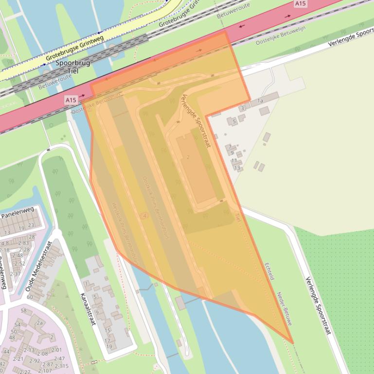 Kaart van postcodegebied 4005LG.