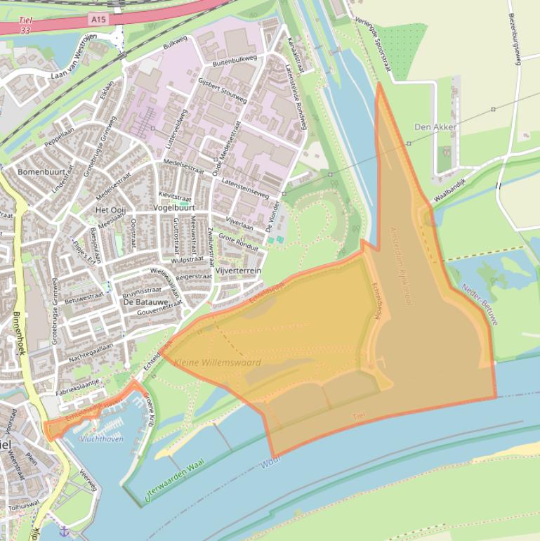 Kaart van postcodegebied 4005MA.