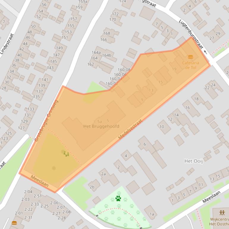 Kaart van postcodegebied 4005VA.