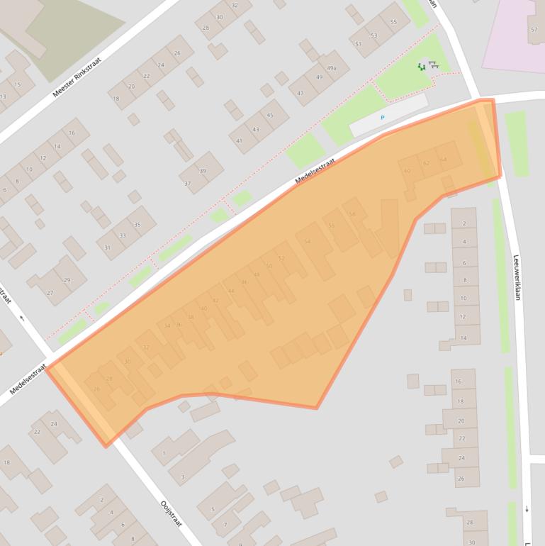 Kaart van postcodegebied 4005VD.