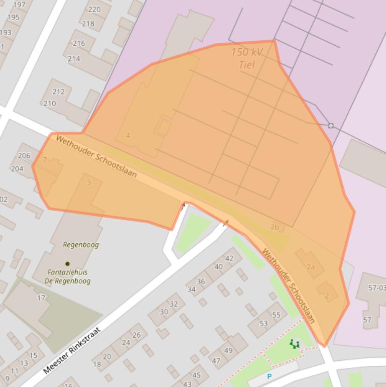 Kaart van postcodegebied 4005VG.