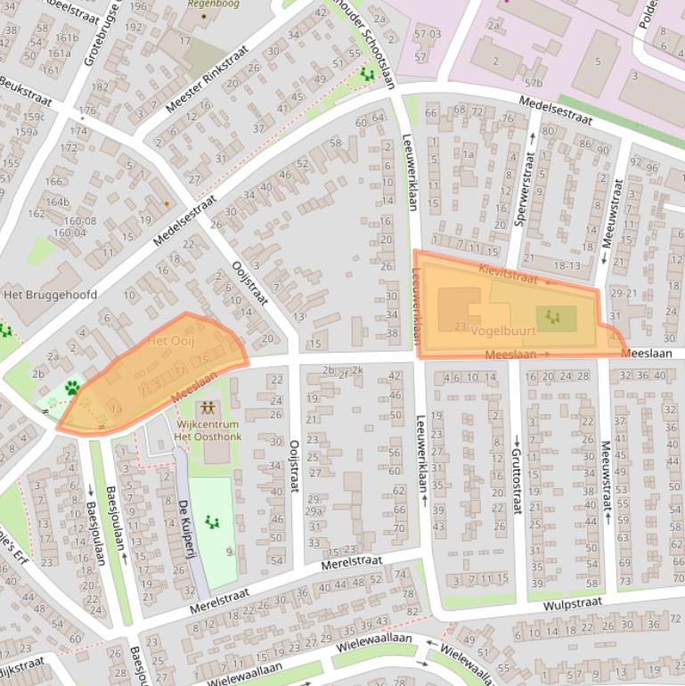 Kaart van postcodegebied 4005VP.