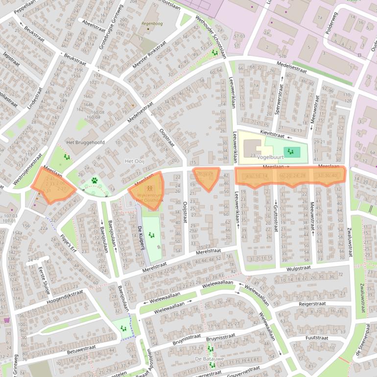 Kaart van postcodegebied 4005VR.