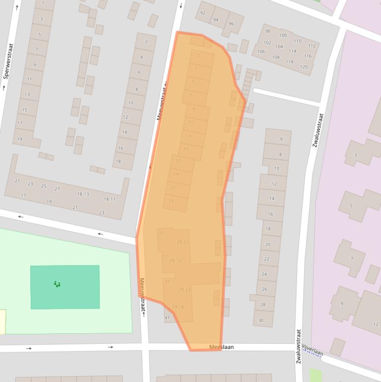 Kaart van postcodegebied 4005VS.