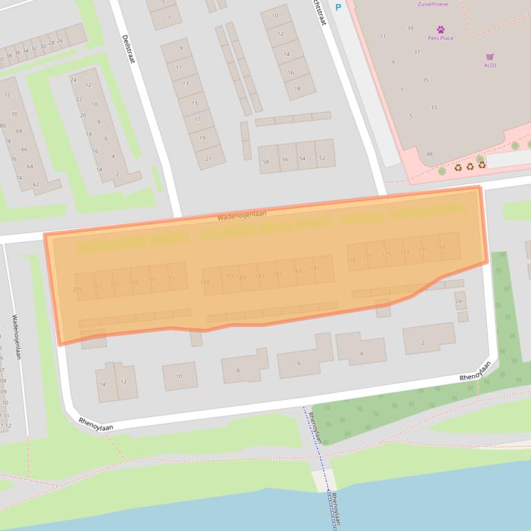 Kaart van postcodegebied 4006AB.