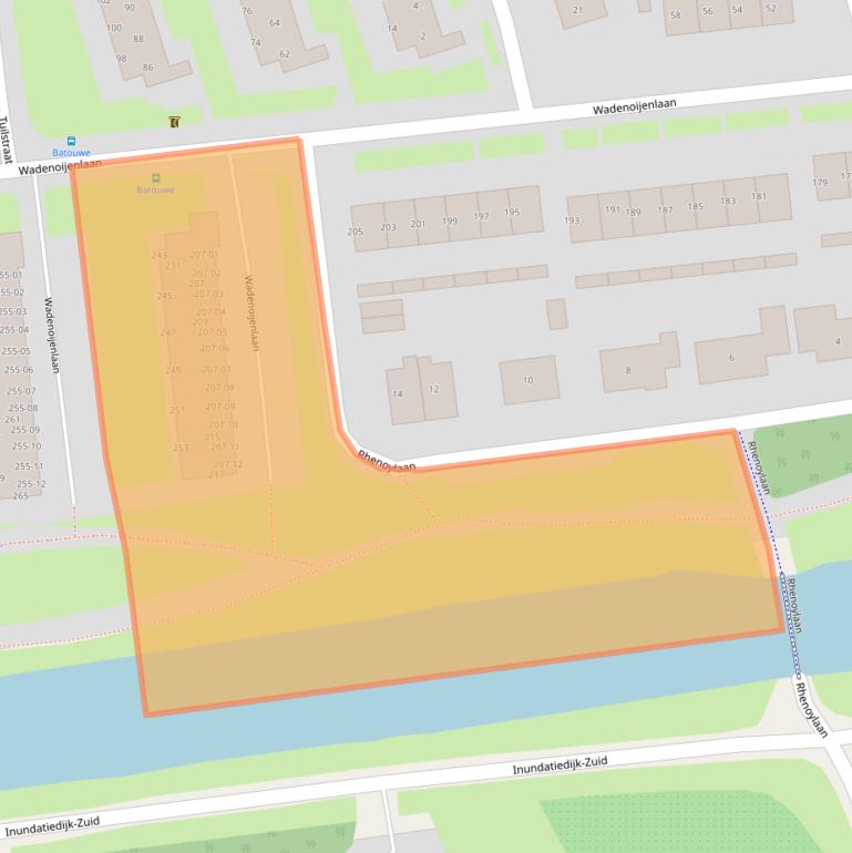 Kaart van postcodegebied 4006AC.
