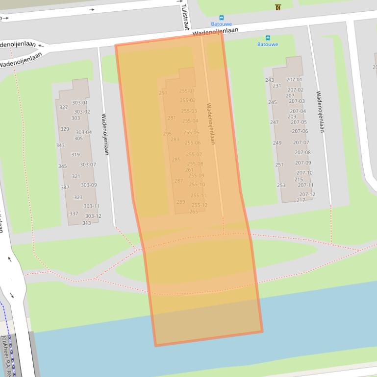 Kaart van postcodegebied 4006AD.