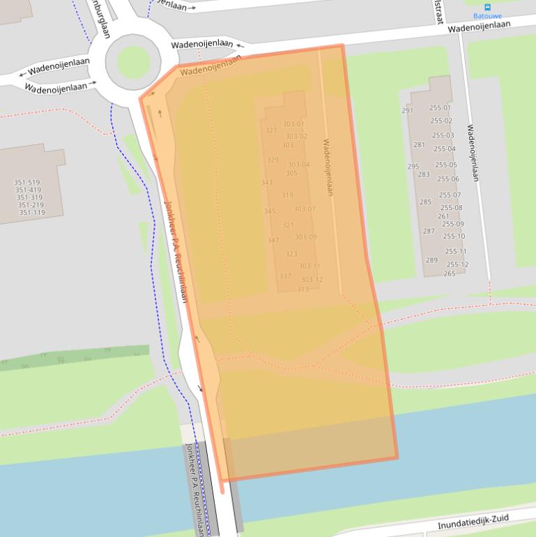 Kaart van postcodegebied 4006AE.