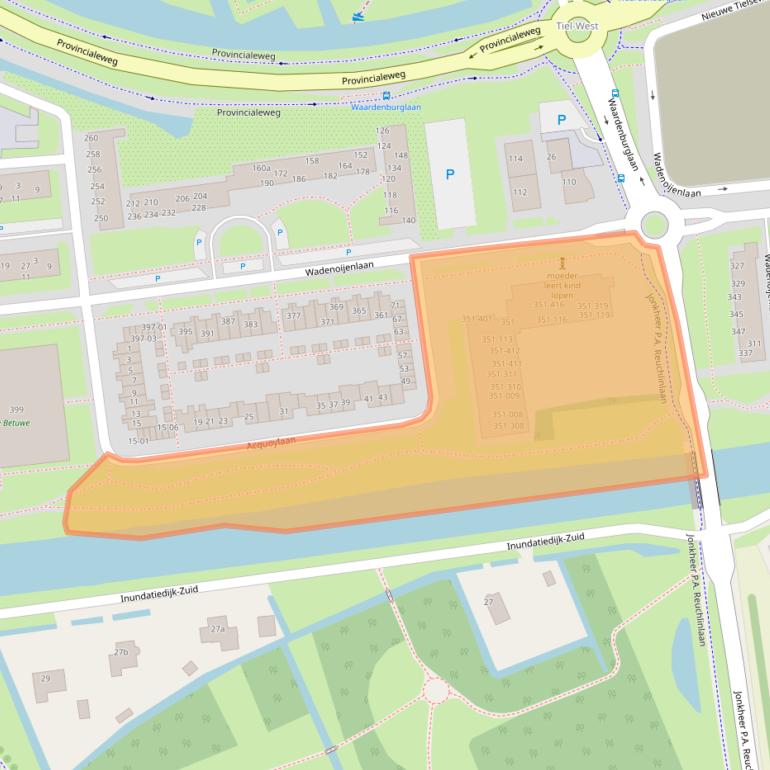 Kaart van postcodegebied 4006AG.