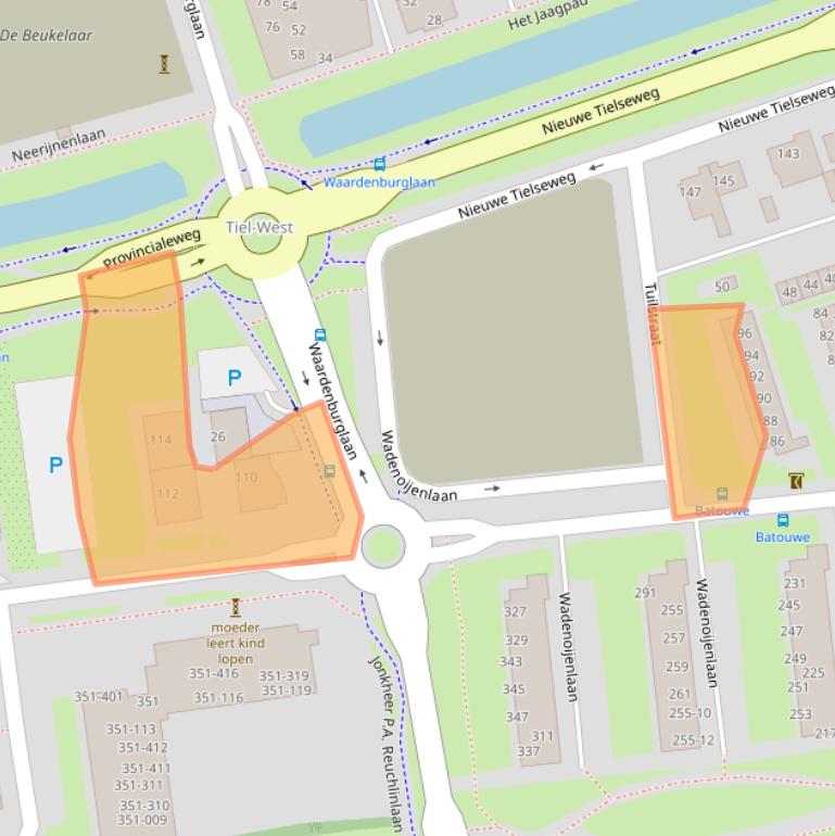 Kaart van postcodegebied 4006AR.