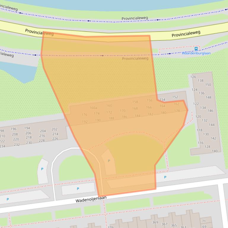 Kaart van postcodegebied 4006AT.