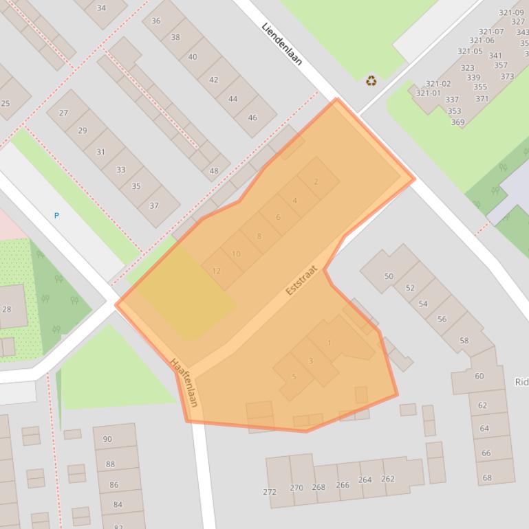 Kaart van postcodegebied 4006BL.