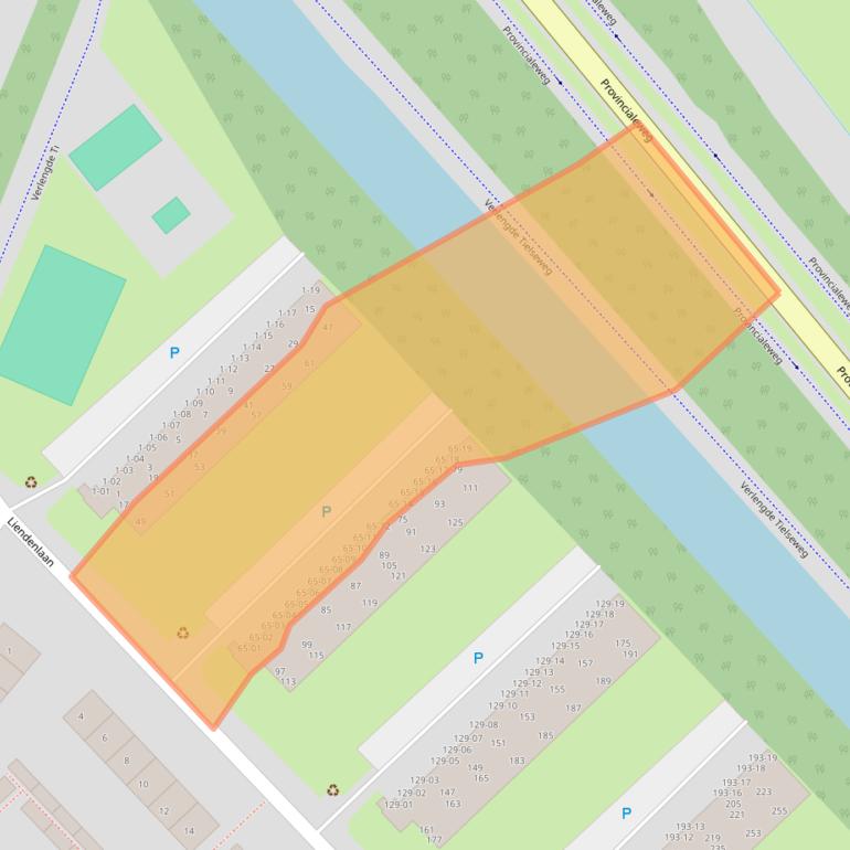 Kaart van postcodegebied 4006CB.