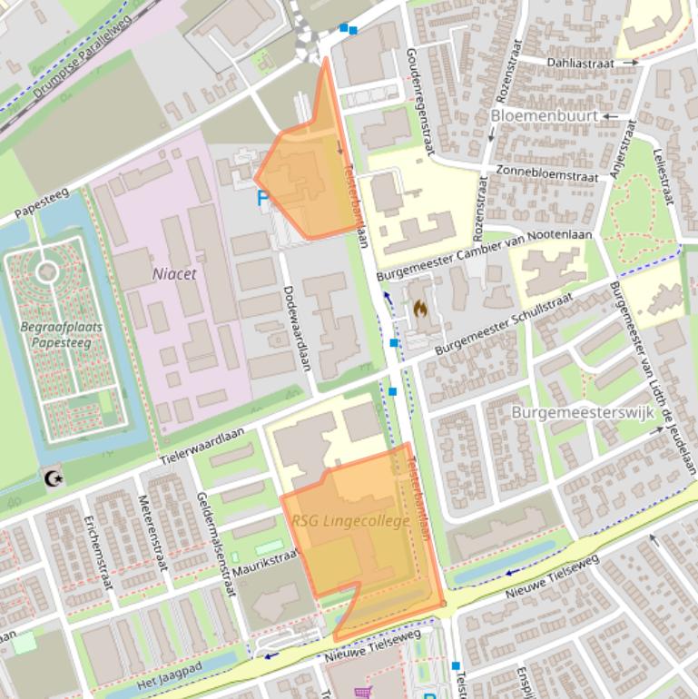 Kaart van postcodegebied 4006EB.